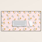 Blush Botanica - Floral Pattern Desk Mat Gallery Image 1