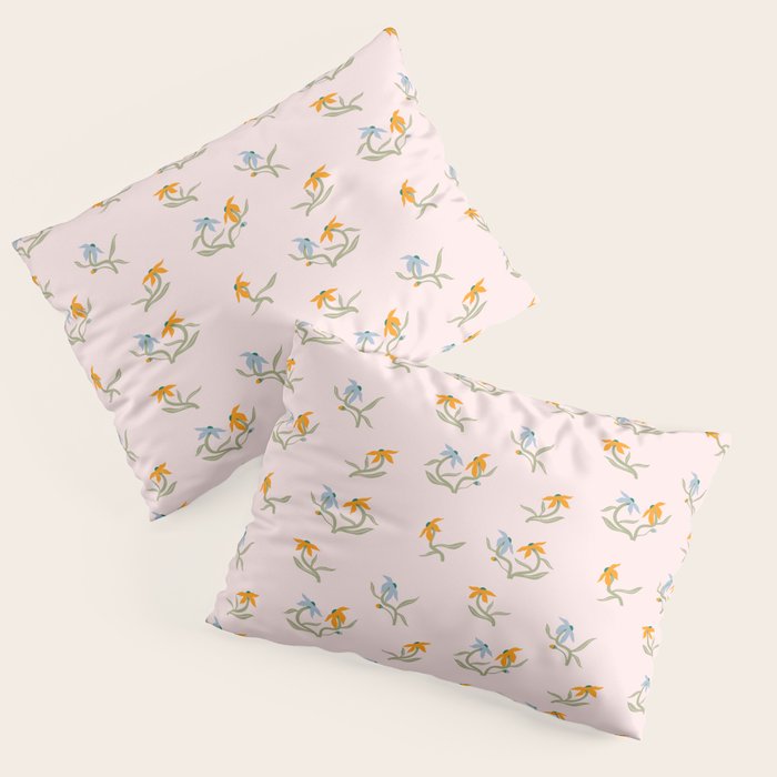 Blush Botanica - Floral Pattern Pillow Sham Gallery Image 1