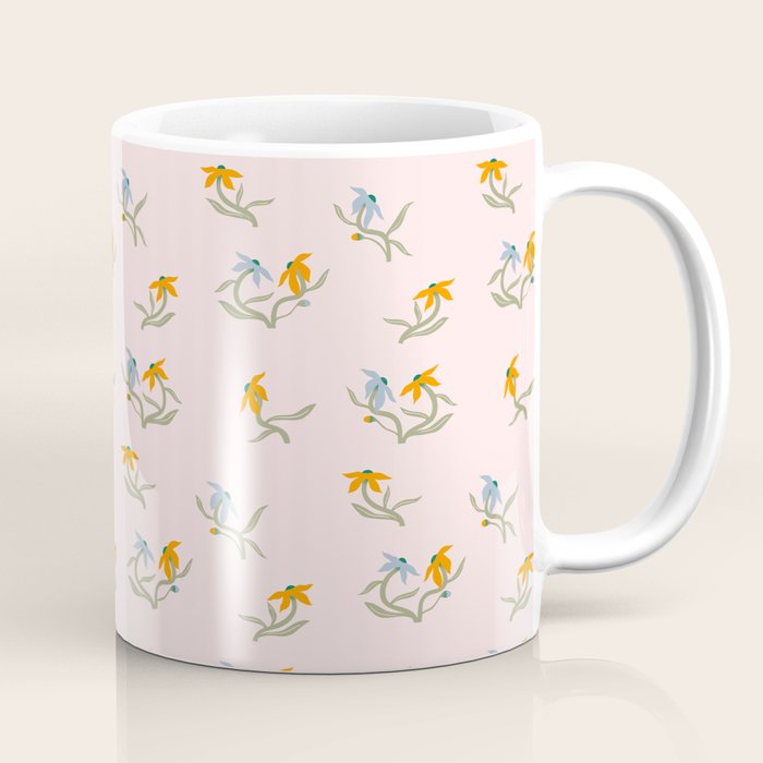 Blush Botanica - Floral Pattern Coffee Mug Gallery Image 1