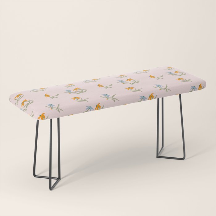 Blush Botanica - Floral Pattern Bench Gallery Image 1