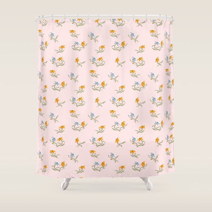 Blush Botanica - Floral Pattern Shower Curtain Gallery Image 1