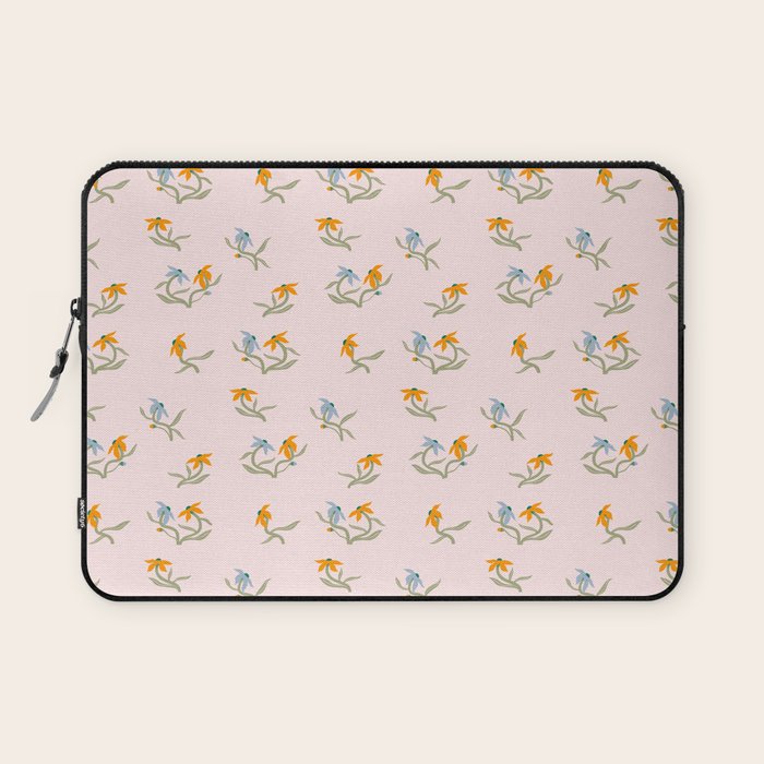 Blush Botanica - Floral Pattern Laptop Sleeve Gallery Image 1
