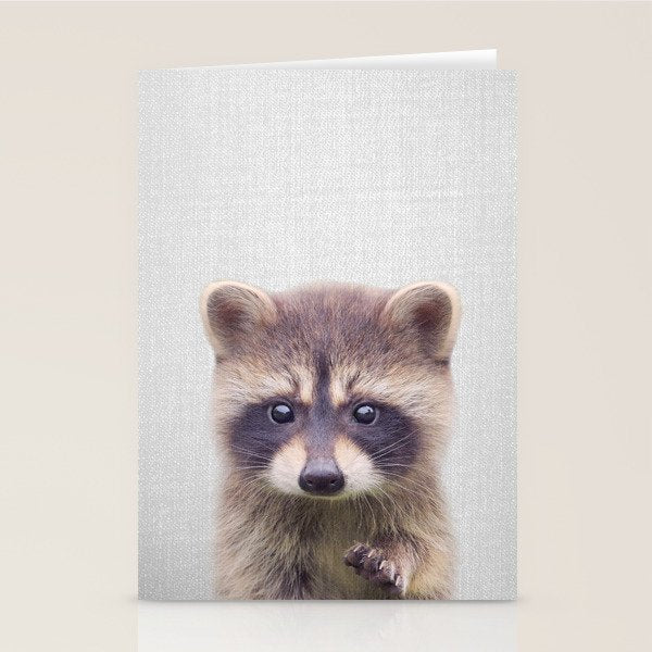 Raccoon - Colorful Stationery Card Gallery Image 1