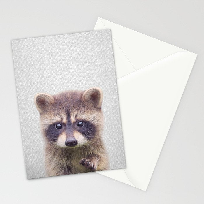 Raccoon - Colorful Stationery Card Gallery Image 2