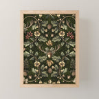 William Morris Woodland Nostalgia Emerald Green Mini Art Print Gallery Image 1