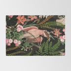 Vintage & Shabby Chic - Botanical Tropical Night Pattern  Rug Gallery Image 2