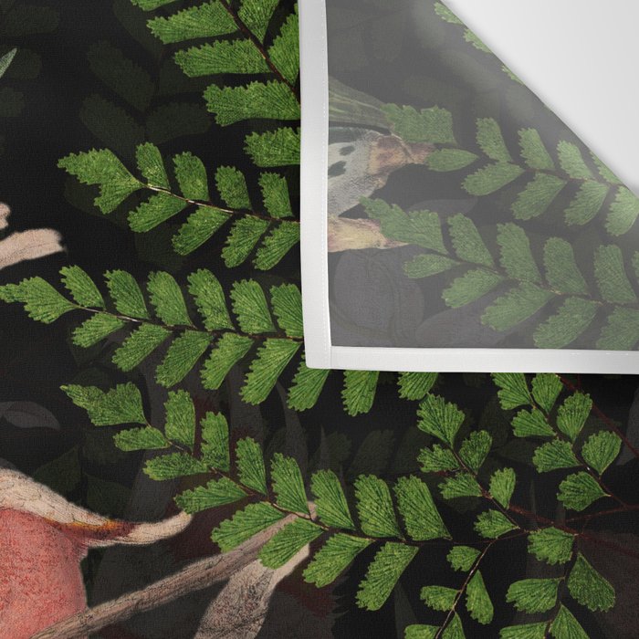 Vintage & Shabby Chic - Botanical Tropical Night Pattern  Wall Tapestry Gallery Image 3