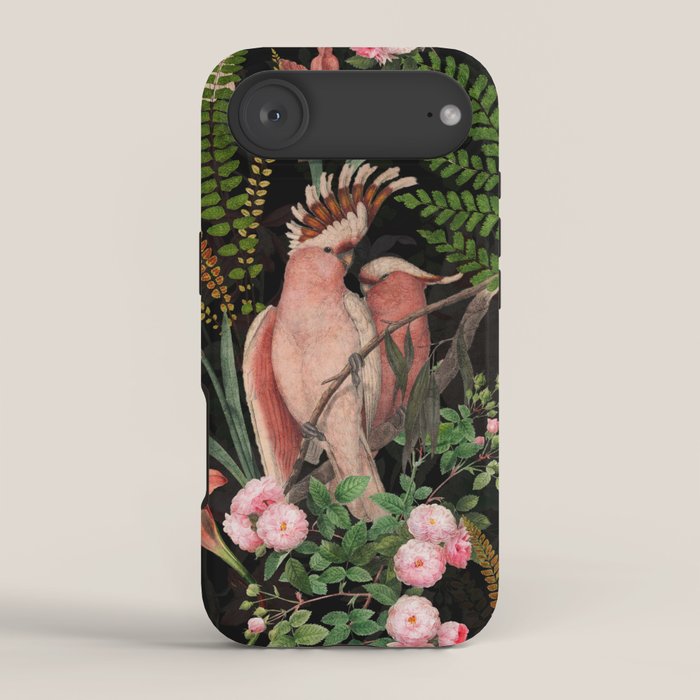 Vintage & Shabby Chic - Botanical Tropical Night Pattern  iPhone Case Gallery Image 2