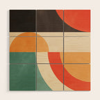 geometric abstract 20 Wood Wall Art Gallery Image 1