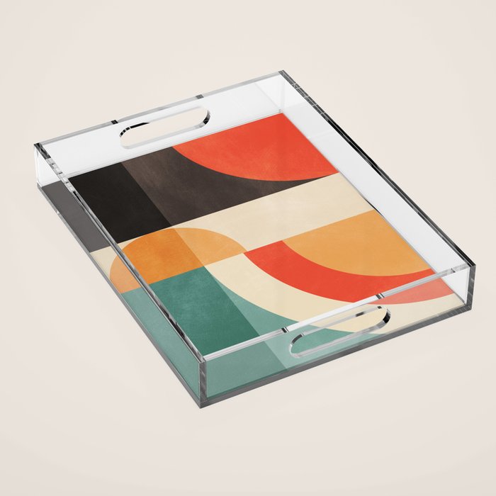 geometric abstract 20 Acrylic Tray Gallery Image 1