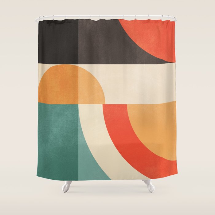 geometric abstract 20 Shower Curtain Gallery Image 1