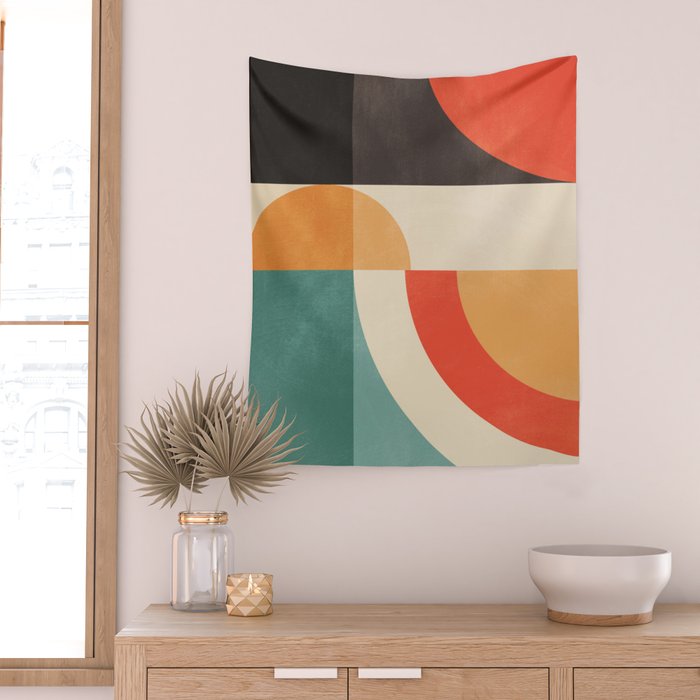 geometric abstract 20 Wall Tapestry Gallery Image 2