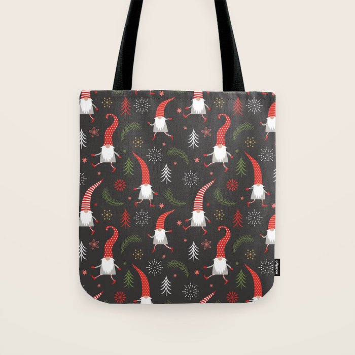 Cute Christmas Elves Tote Bag Gallery Image 1