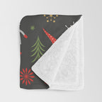 Cute Christmas Elves Throw Blanket Gallery Image 3