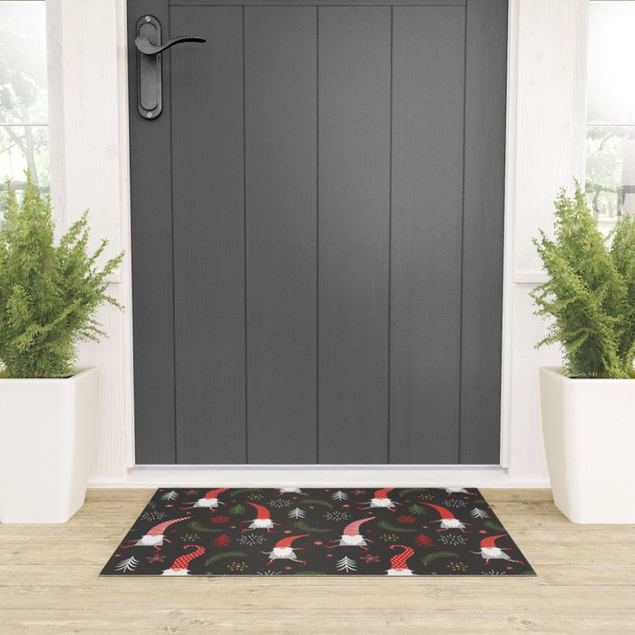 Cute Christmas Elves Welcome Mat Gallery Image 3