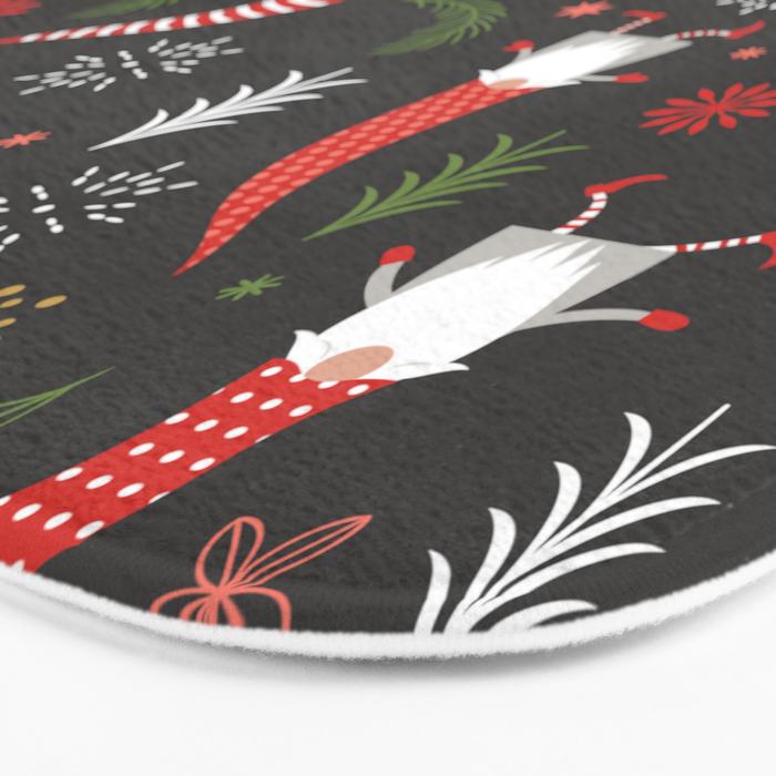 Cute Christmas Elves Bath Mat Gallery Image 3