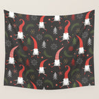 Cute Christmas Elves Wall Tapestry Gallery Image 4