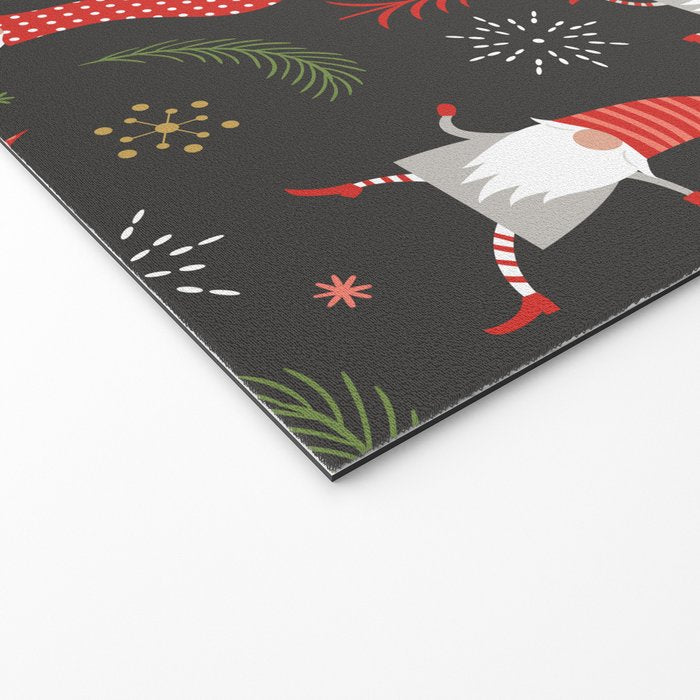 Cute Christmas Elves Welcome Mat Gallery Image 2