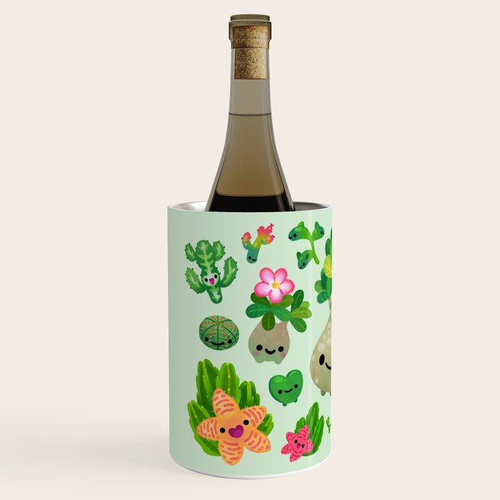Baby succulent 4 - green Wine Chiller Gallery Image 2