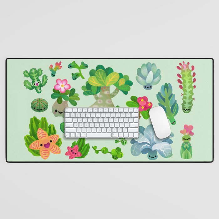 Baby succulent 4 - green Desk Mat Gallery Image 1