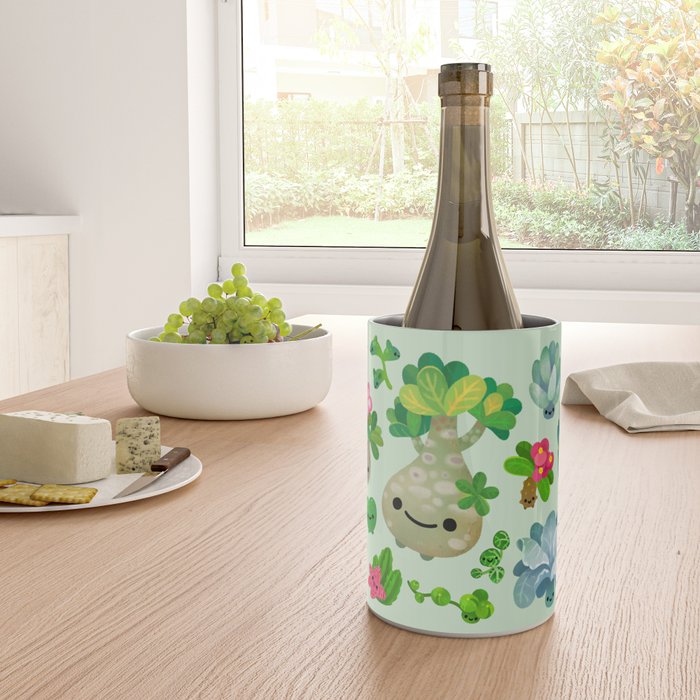 Baby succulent 4 - green Wine Chiller Gallery Image 4