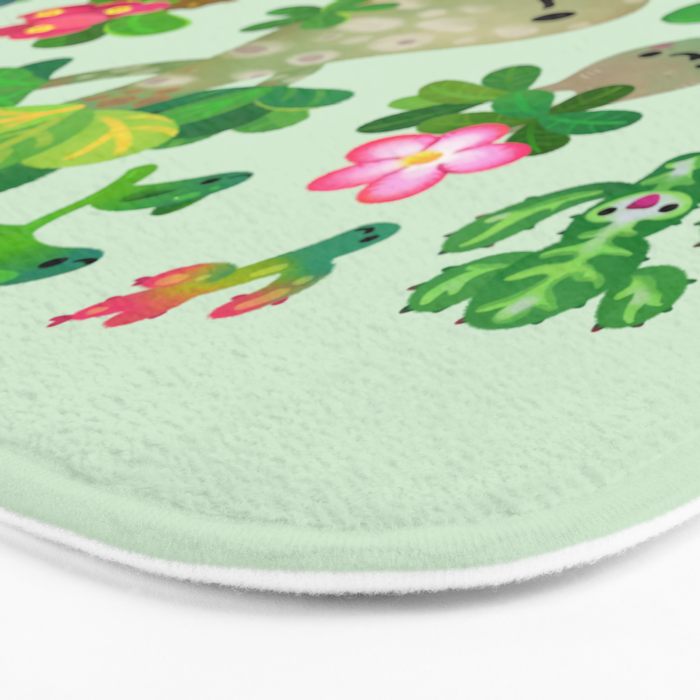 Baby succulent 4 - green Bath Mat Gallery Image 3