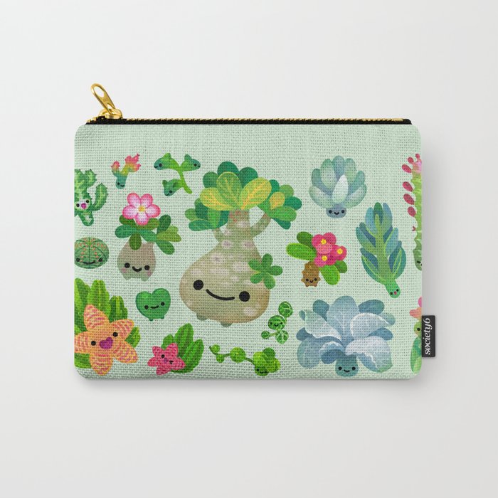 Baby succulent 4 - green Carry All Pouch Gallery Image 1