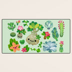 Baby succulent 4 - green Desk Mat Gallery Image 3
