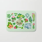 Baby succulent 4 - green Bath Mat Gallery Image 1