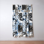 Floral Pattern 4 Window Curtain Gallery Image 3