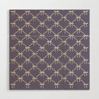 Bows & Ribbons Pattern XXXIII Neutral Lavender Purple Wood Wall Art Gallery Image 1