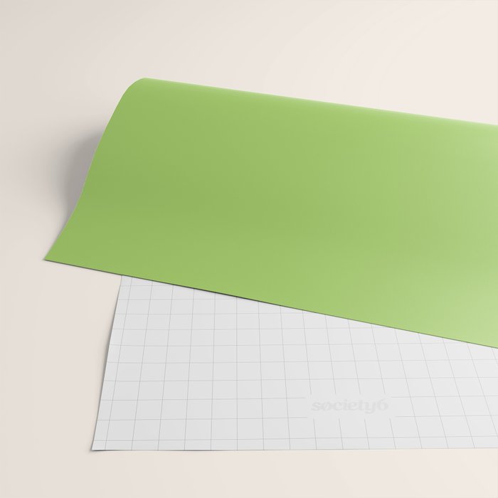Light Green Lime Solid Color Wrapping Paper Gallery Image 2