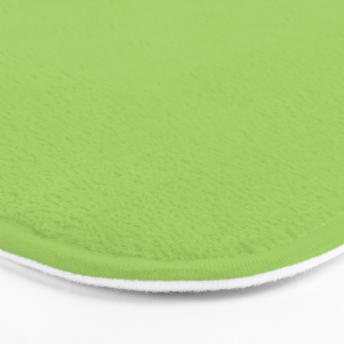 Light Green Lime Solid Color Bath Mat Gallery Image 3