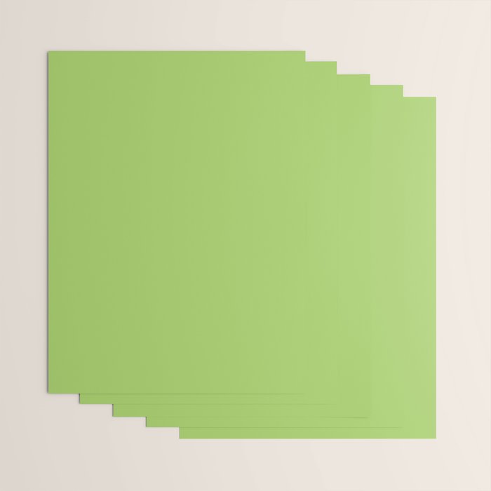 Light Green Lime Solid Color Wrapping Paper Gallery Image 3