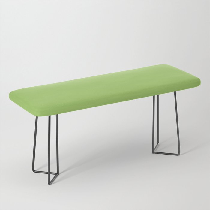 Light Green Lime Solid Color Bench Gallery Image 1