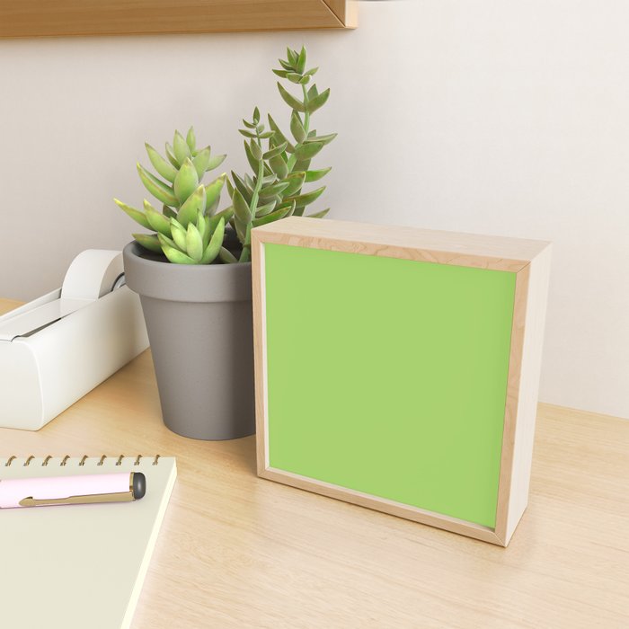 Light Green Lime Solid Color Mini Art Print Gallery Image 2