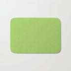 Light Green Lime Solid Color Bath Mat Gallery Image 1