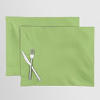 Light Green Lime Solid Color Placemat Gallery Image 1