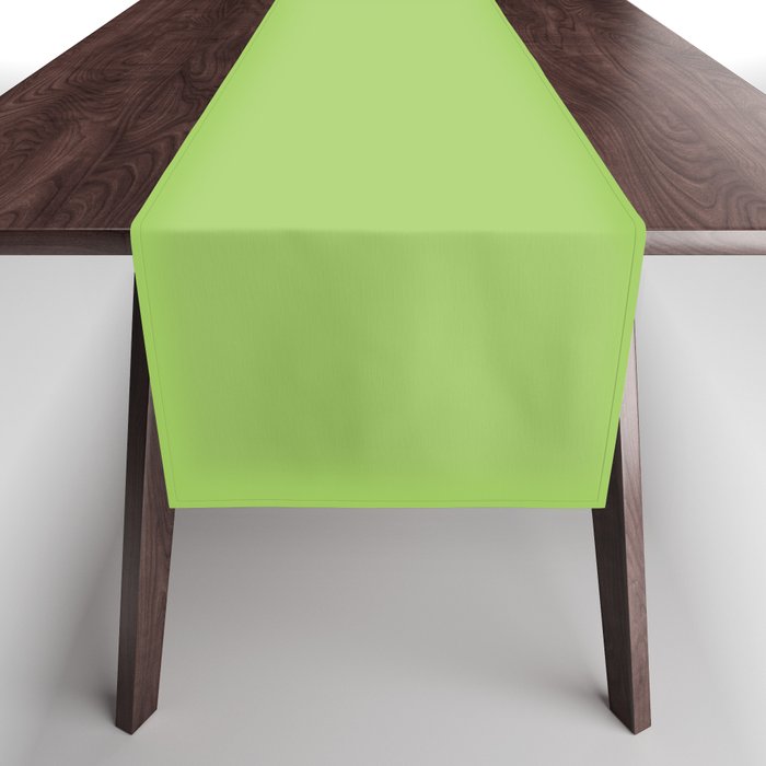 Light Green Lime Solid Color Table Runner Gallery Image 1