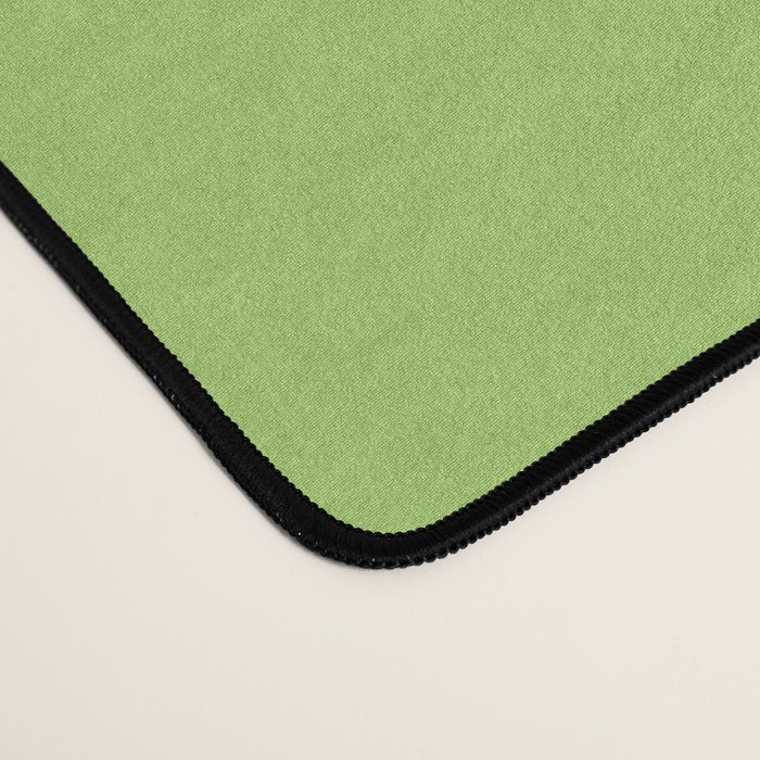 Light Green Lime Solid Color Desk Mat Gallery Image 4