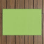 Light Green Lime Solid Color Outdoor Rug Gallery Image 1