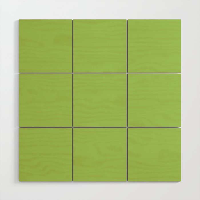 Light Green Lime Solid Color Wood Wall Art Gallery Image 1