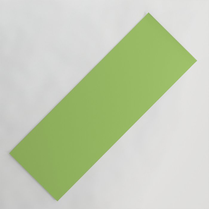 Light Green Lime Solid Color Yoga Mat Gallery Image 1