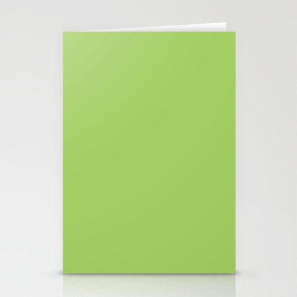 Light Green Lime Solid Color Stationery Card Gallery Image 2