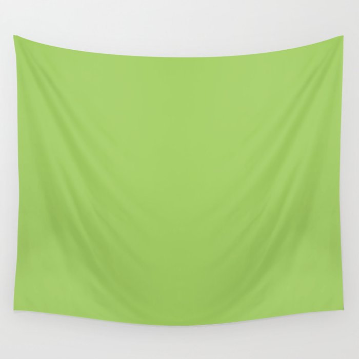 Light Green Lime Solid Color Wall Tapestry Gallery Image 4