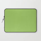 Light Green Lime Solid Color Laptop Sleeve Gallery Image 1