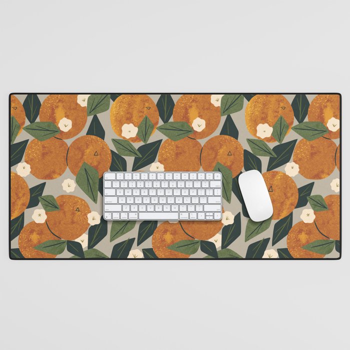 Orange Bouquet Desk Mat Gallery Image 1