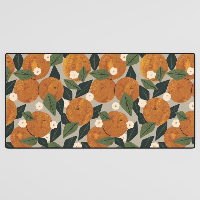 Orange Bouquet Desk Mat Gallery Image 3