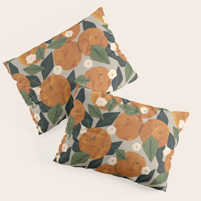 Orange Bouquet Pillow Sham Gallery Image 1