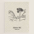 Joshua Tree National Park Black on Cream Jigsaw Puzzle Gallery Image 1